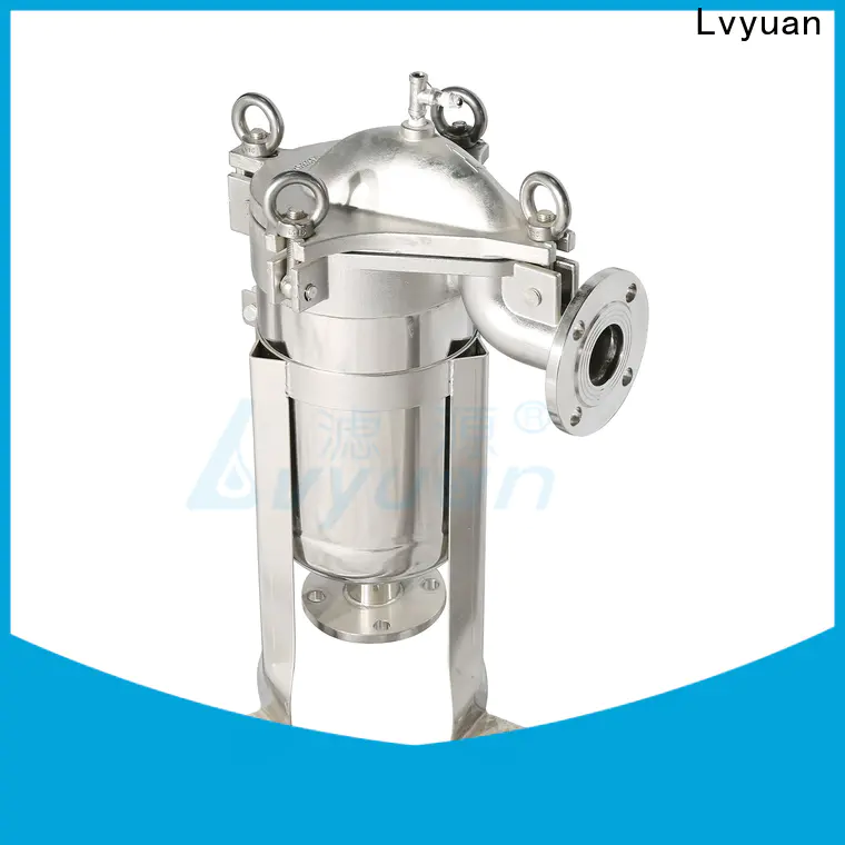 Lvyuan porous stainless steel bag filter housing housing for sea water desalination