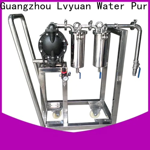 Lvyuan efficient stainless filter housing with fin end cap for food and beverage