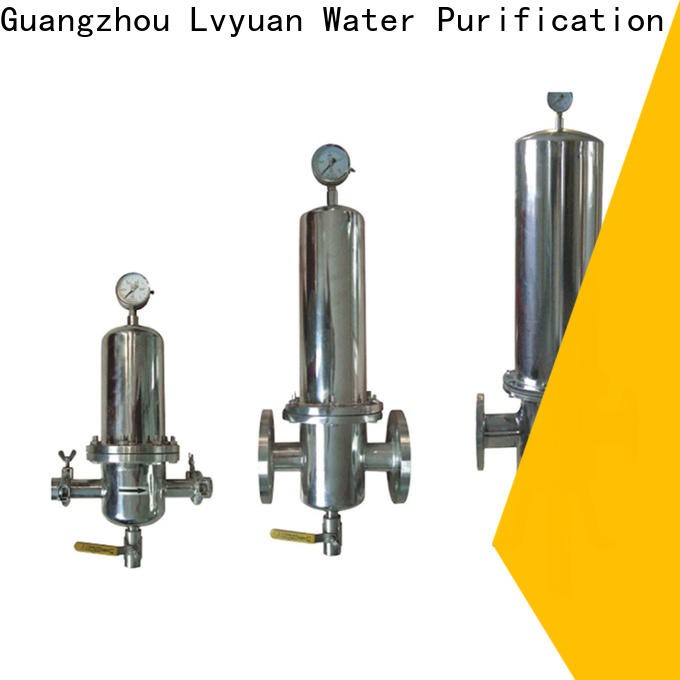 Lvyuan stainless steel bag filter housing with fin end cap for oil fuel