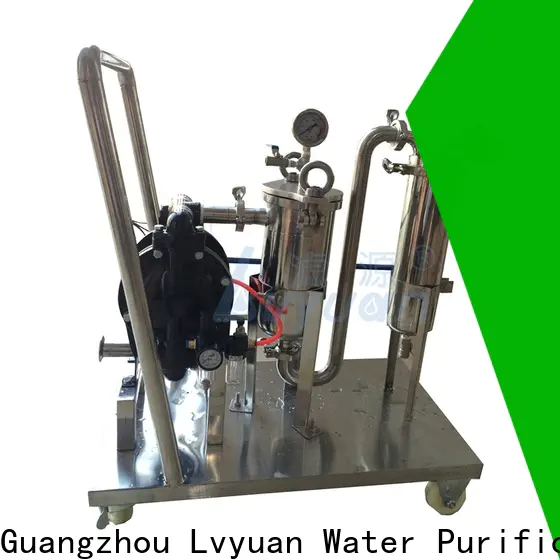 Lvyuan high end ss filter housing with fin end cap for sea water desalination