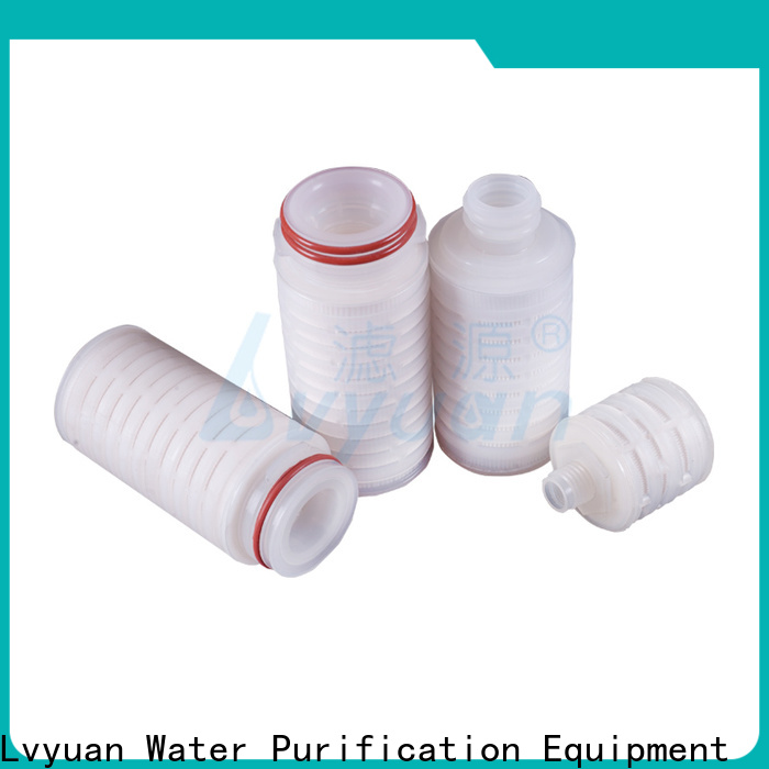 Lvyuan nylon pleated water filters with stainless steel for sea water desalination