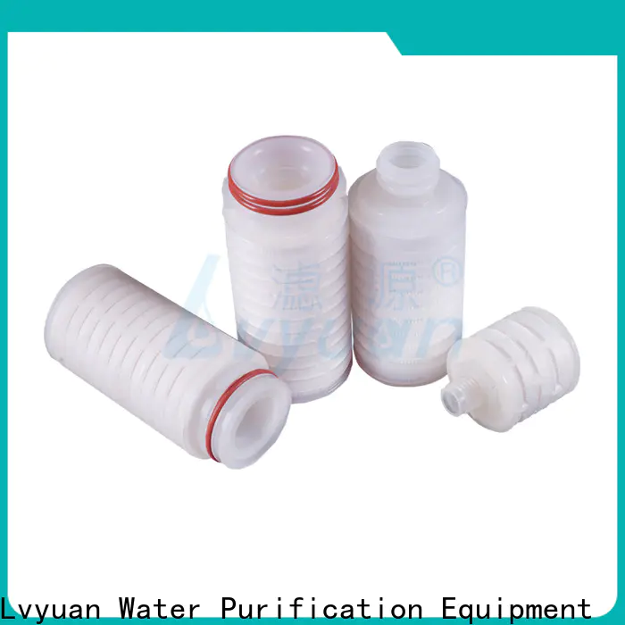 Lvyuan nylon pleated water filters with stainless steel for sea water desalination
