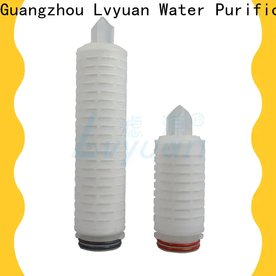 pvdf pleated filter cartridge suppliers manufacturer for liquids sterile filtration