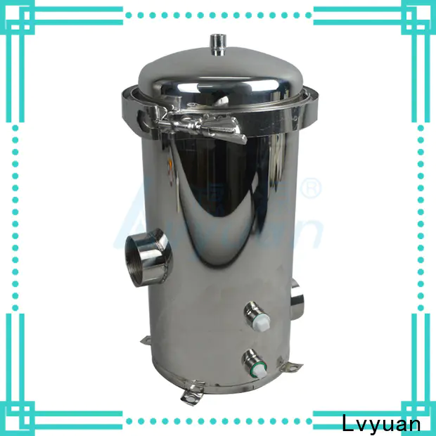 Lvyuan stainless steel cartridge filter housing manufacturer for sea water treatment