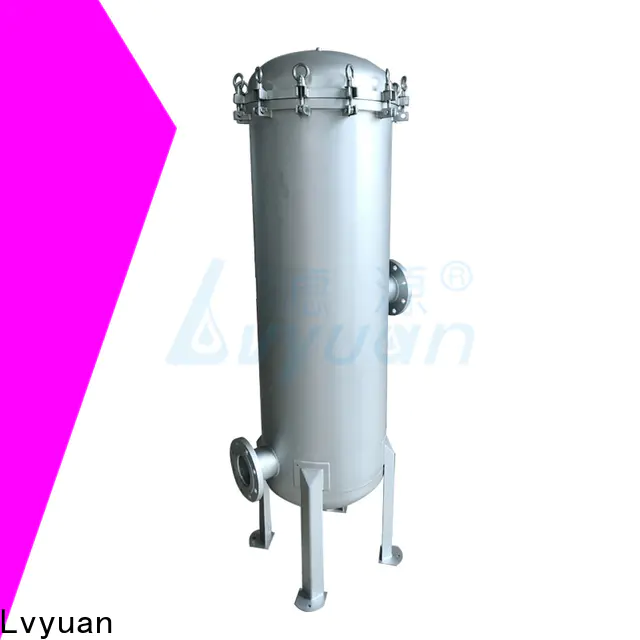 efficient stainless steel bag filter housing with fin end cap for food and beverage