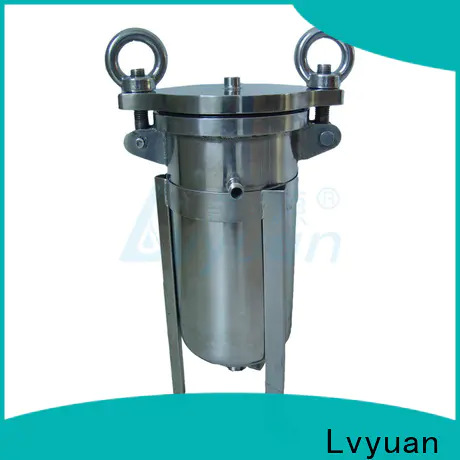 Lvyuan porous stainless steel bag filter housing with fin end cap for food and beverage