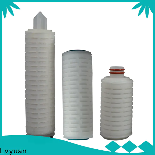 pvdf pleated water filter cartridge replacement for liquids sterile filtration