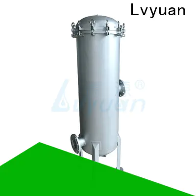 porous stainless steel water filter housing with fin end cap for industry