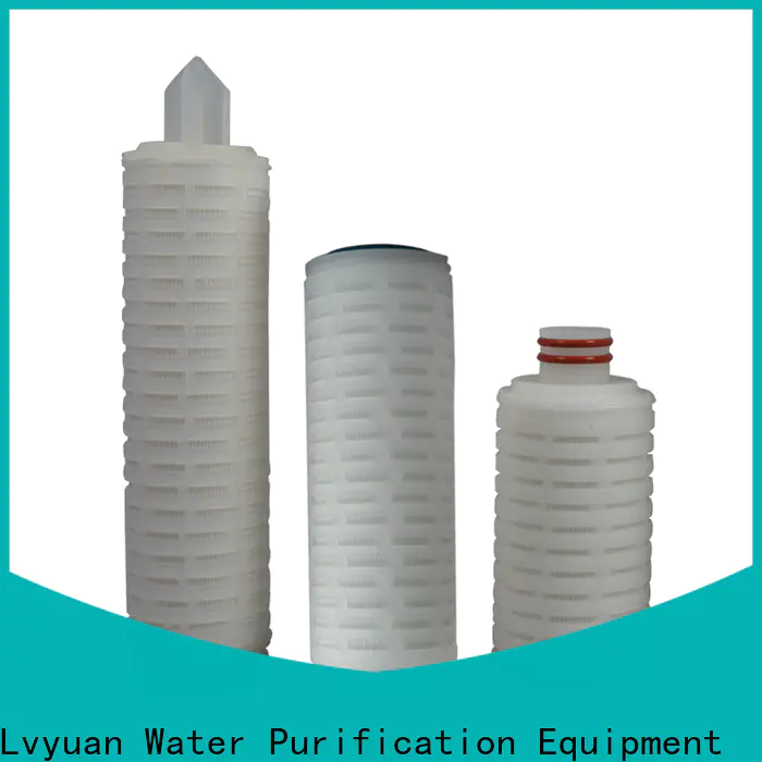 Lvyuan ptfe pleated filter element with stainless steel for sea water desalination