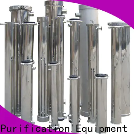 porous ss bag filter housing with fin end cap for sea water desalination