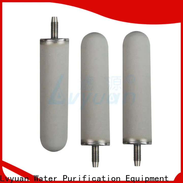 titanium sintered filter cartridge rod for food and beverage