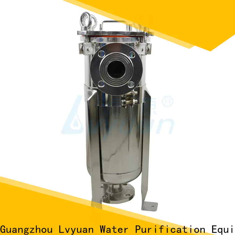 best stainless water filter housing with fin end cap for oil fuel