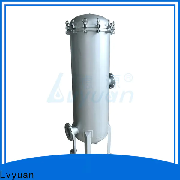 Lvyuan stainless steel bag filter housing with fin end cap for sea water treatment