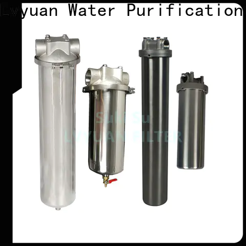 porous stainless steel filter housing manufacturers with fin end cap for sea water treatment