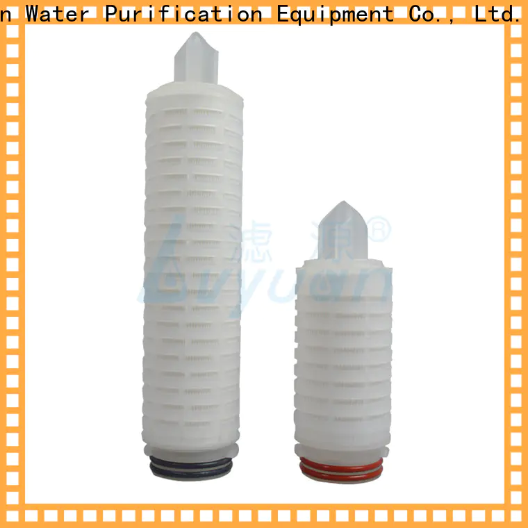 Lvyuan pleated filter cartridge suppliers with stainless steel for organic solvents