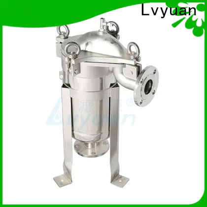 Lvyuan efficient stainless steel bag filter housing with core for sea water treatment