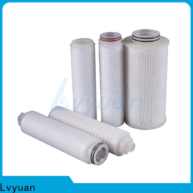 Lvyuan pleated water filters with stainless steel for industry