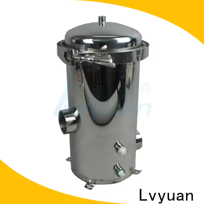 Lvyuan high end stainless steel bag filter housing with fin end cap for oil fuel