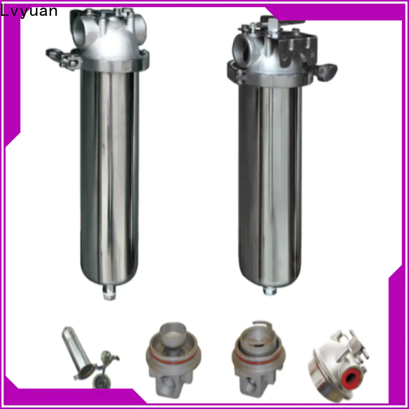 efficient stainless steel cartridge filter housing with core for food and beverage