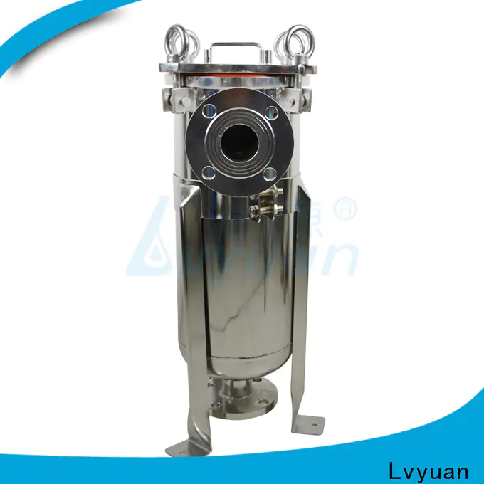 Lvyuan ss filter housing with fin end cap for food and beverage