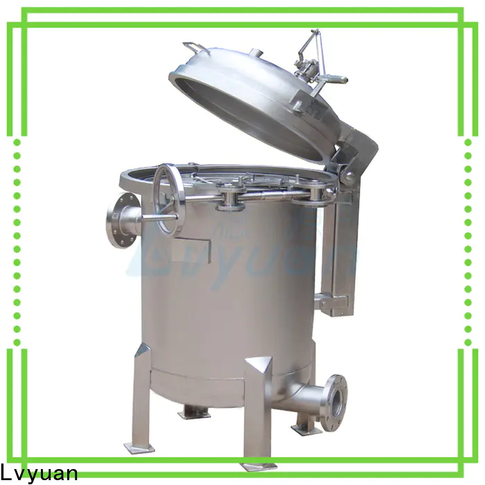 porous stainless water filter housing with core for food and beverage