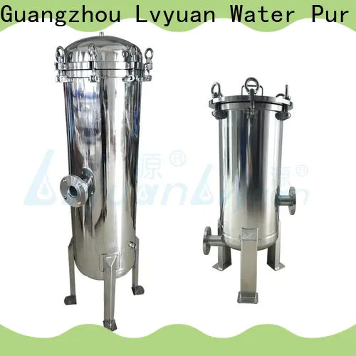 Lvyuan professional ss filter housing with fin end cap for sea water treatment