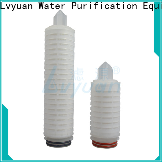 Lvyuan pes pleated water filters with stainless steel for liquids sterile filtration