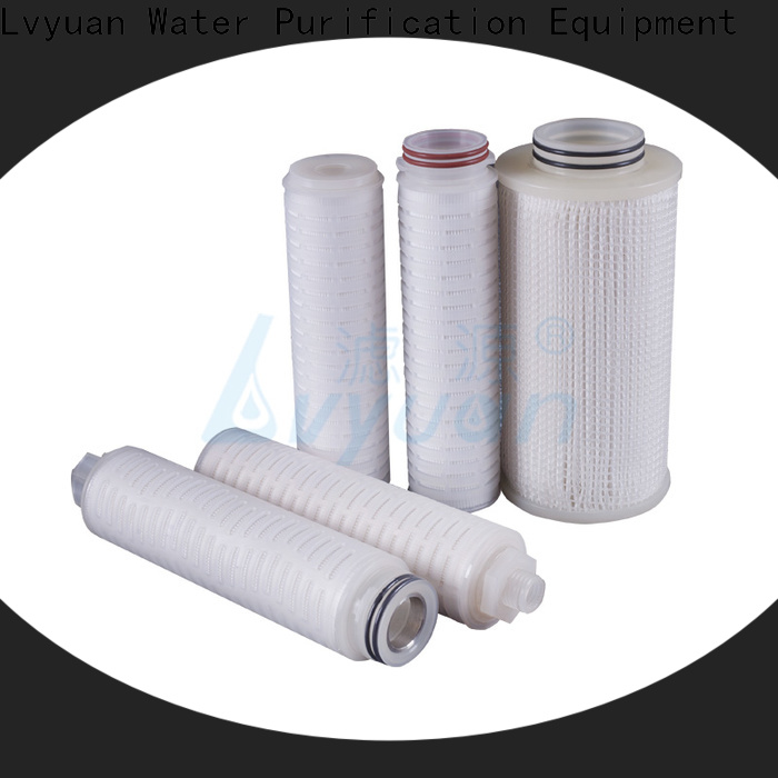 membrane pleated filter cartridge suppliers with stainless steel for liquids sterile filtration