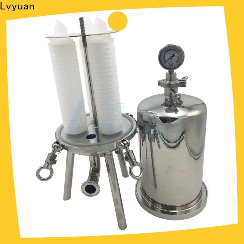 Lvyuan titanium ss filter housing housing for food and beverage