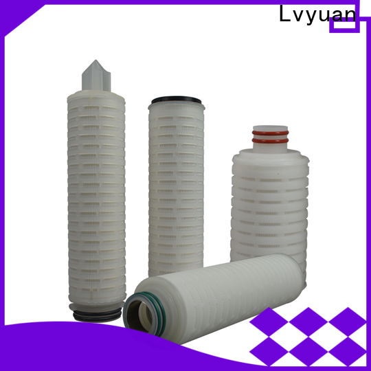 Lvyuan pleated water filter cartridge supplier for organic solvents