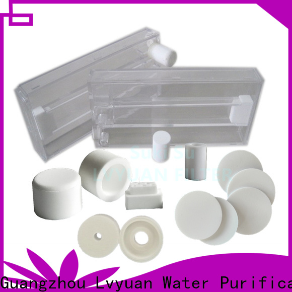 Lvyuan sintered plastic filter manufacturer for sea water desalination