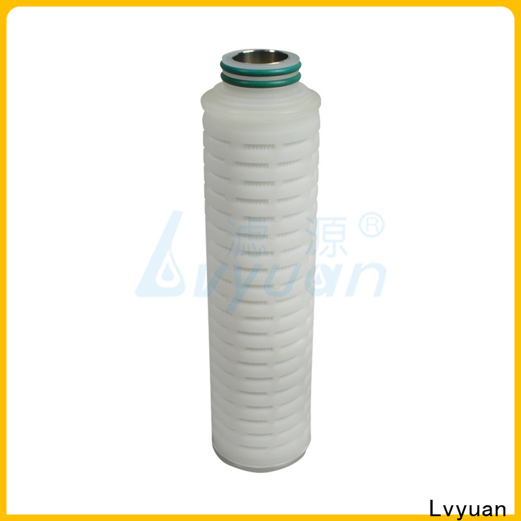 Lvyuan membrane pleated filter cartridge suppliers manufacturer for food and beverage