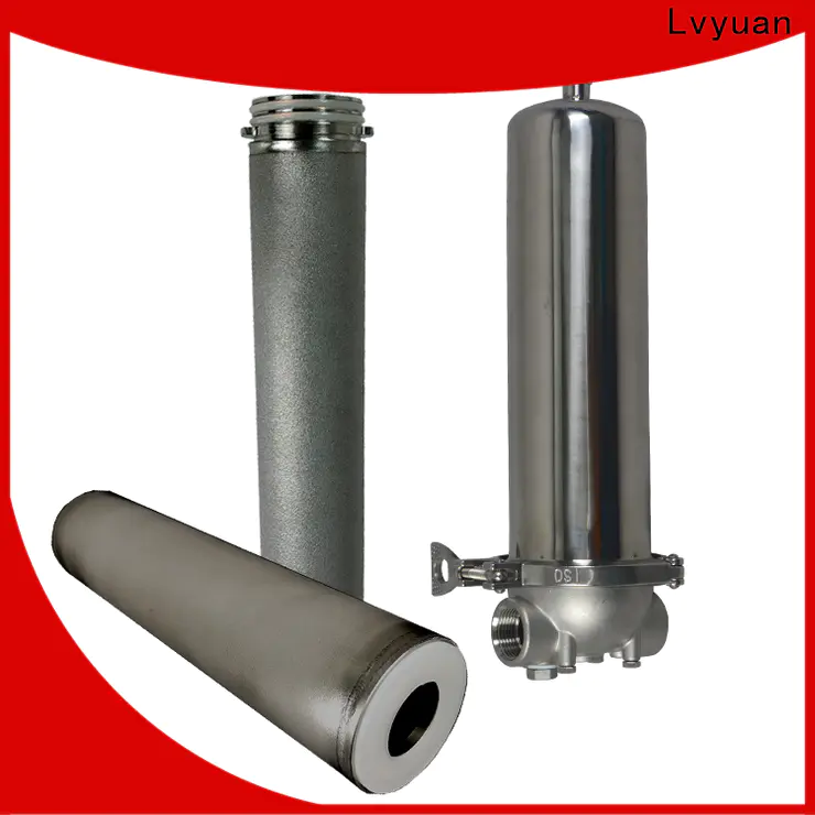 Lvyuan stainless steel cartridge filter housing with fin end cap for food and beverage