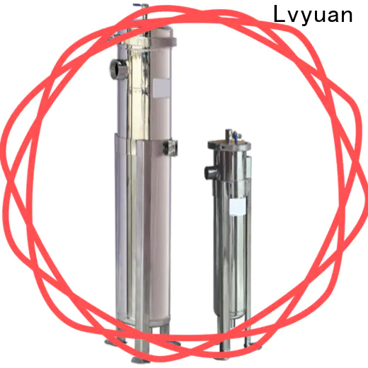 Lvyuan high end stainless steel filter housing with fin end cap for food and beverage