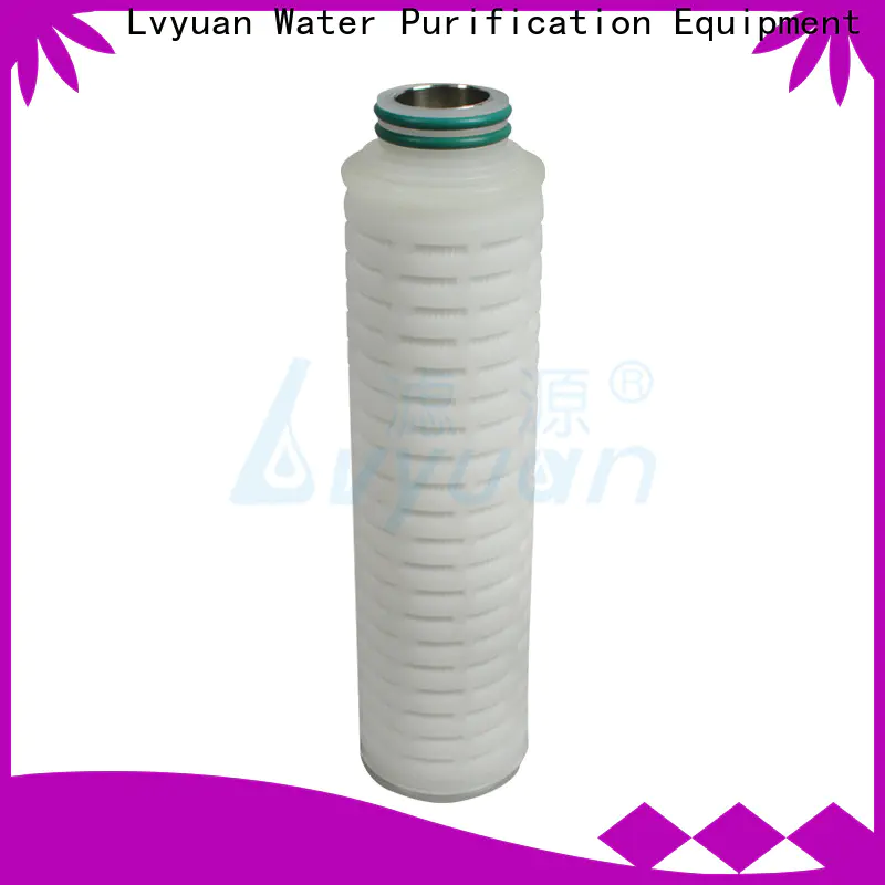Lvyuan pleated filter manufacturers with stainless steel for liquids sterile filtration