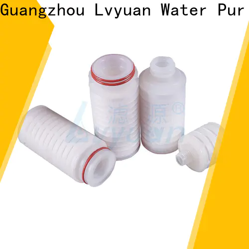 ptfe pleated filter with stainless steel for food and beverage