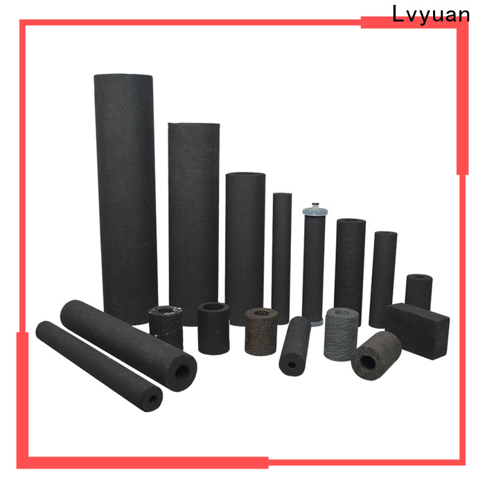 titanium sintered carbon water filter rod for food and beverage