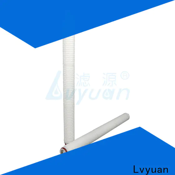 Lvyuan pes pleated filter manufacturers with stainless steel for industry