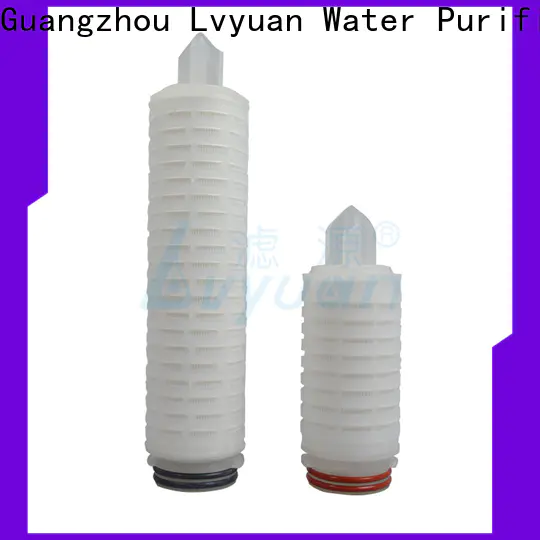 Lvyuan ptfe pleated filter element with stainless steel for industry