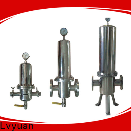 Lvyuan porous stainless steel water filter housing with fin end cap for oil fuel