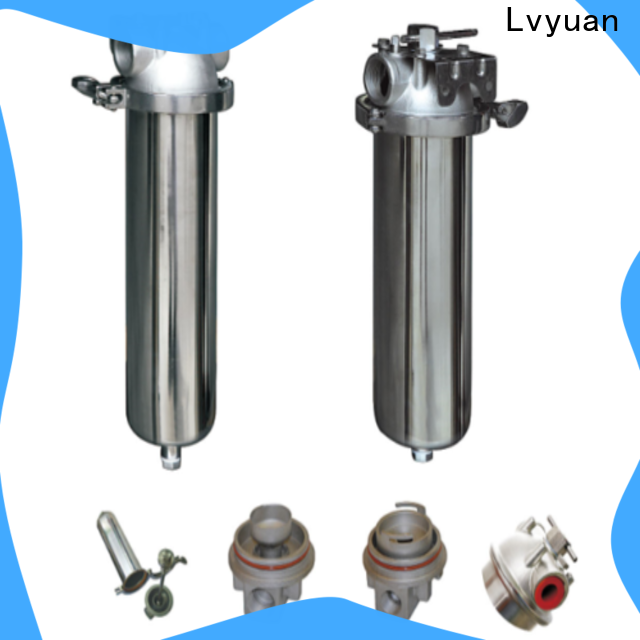 efficient stainless steel cartridge filter housing with core for sea water desalination