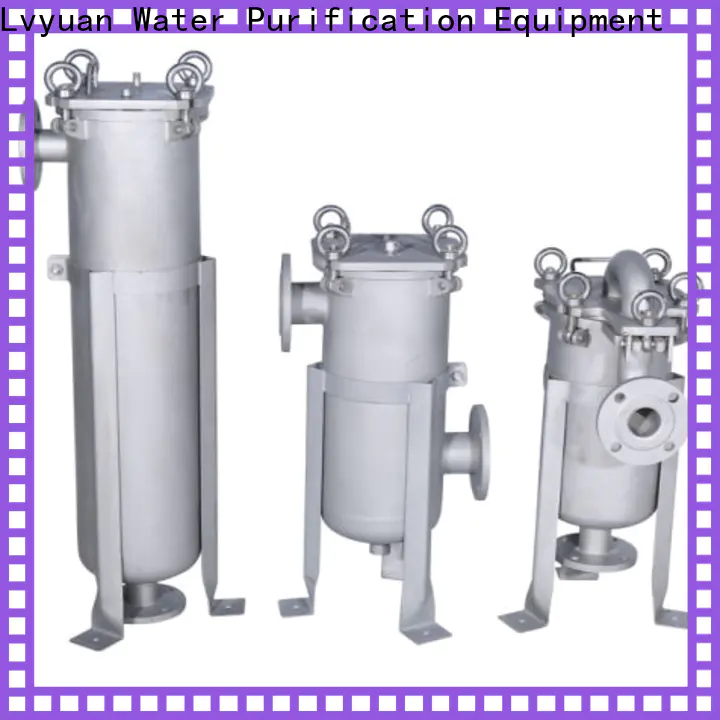 Lvyuan best stainless filter housing with fin end cap for sea water desalination