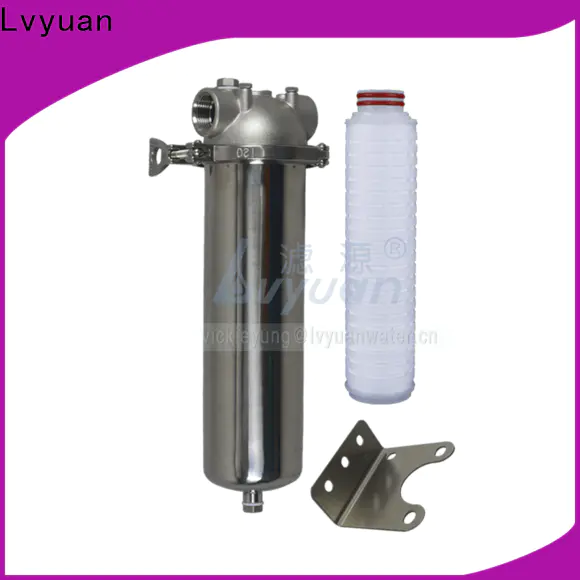 Lvyuan professional stainless steel filter housing manufacturers with fin end cap for sea water treatment