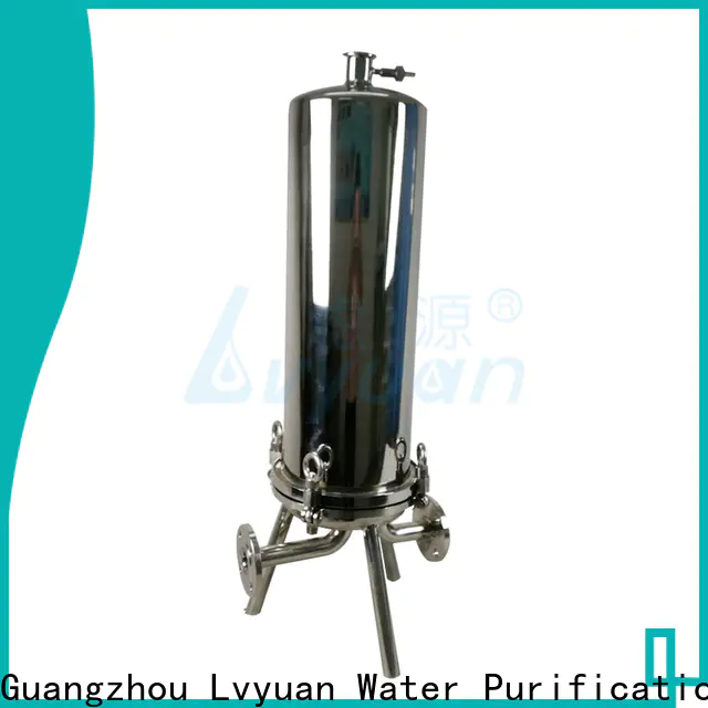 Lvyuan titanium stainless steel cartridge filter housing with fin end cap for industry