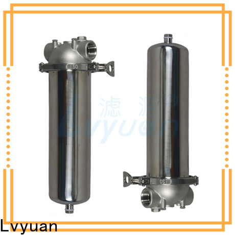 Lvyuan titanium stainless water filter housing with fin end cap for sea water desalination