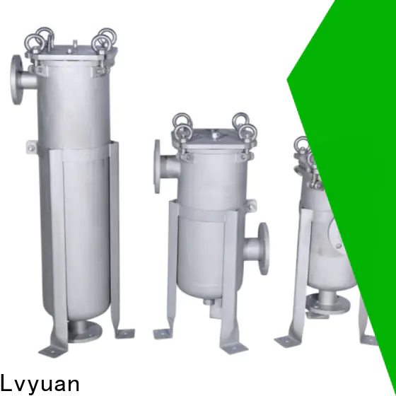 Lvyuan efficient ss filter housing manufacturers with fin end cap for sea water treatment