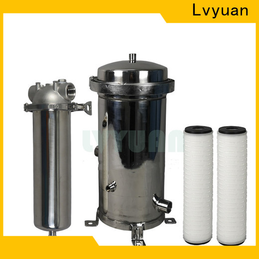 porous stainless steel cartridge filter housing with core for sea water desalination