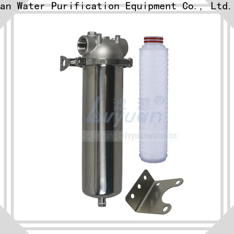 Lvyuan titanium stainless filter housing with fin end cap for industry