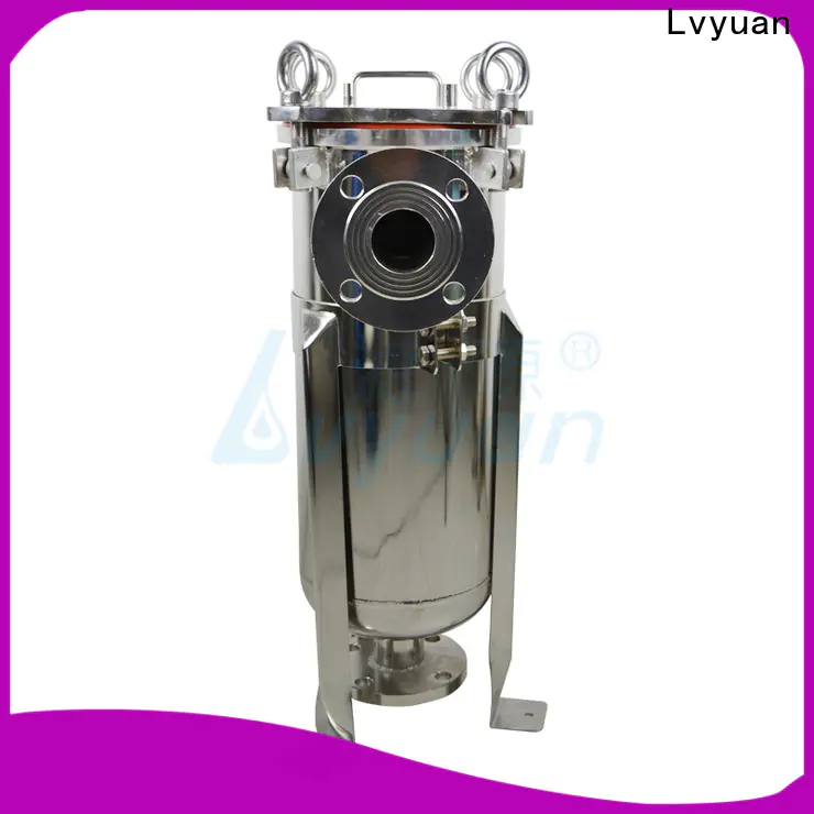 porous stainless filter housing with fin end cap for sea water treatment