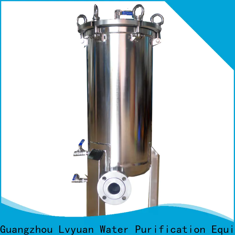 high end stainless steel bag filter housing rod for sea water desalination